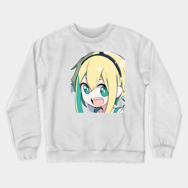 Pikamee Amano Crewneck Sweatshirt by Hentai-heaven